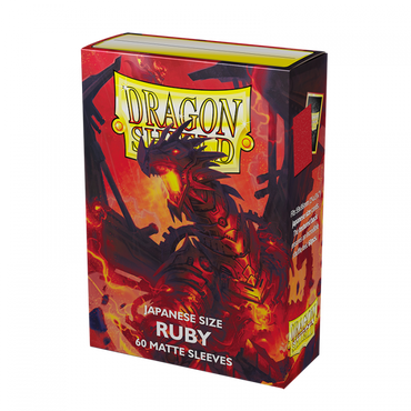 Dragon Shield Japanese Card Sleeves - Box 60 - Ruby Matte