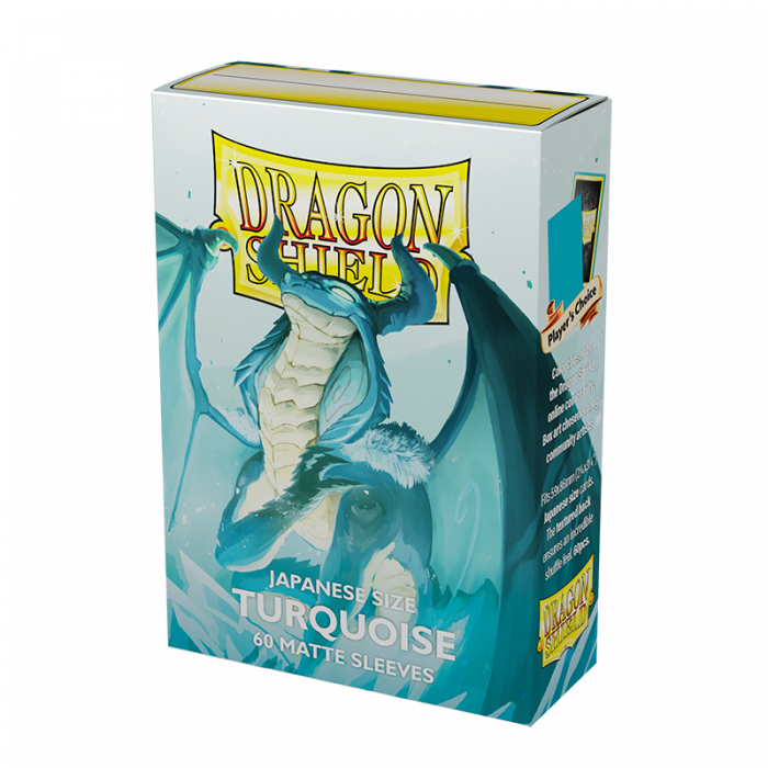 Dragon Shield Japanese Card Sleeves - Box 60 - Turquoise Yadolom Matte