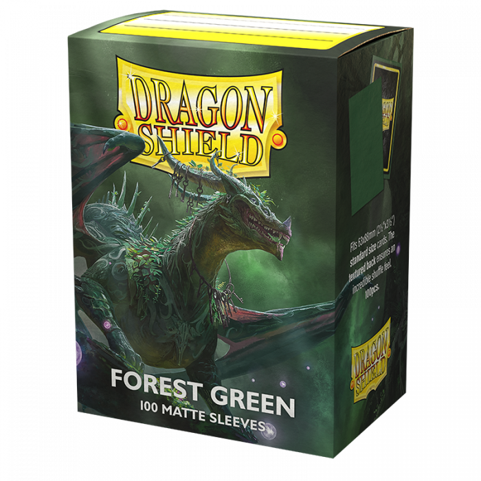 Dragon Shield Standard Card Sleeves - Box 100 - Forest Green MATTE