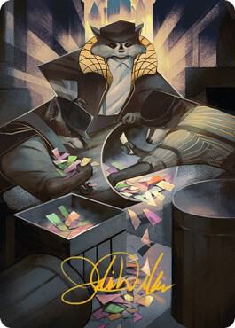 Masked Bandits Art Card (Gold-Stamped Signature)