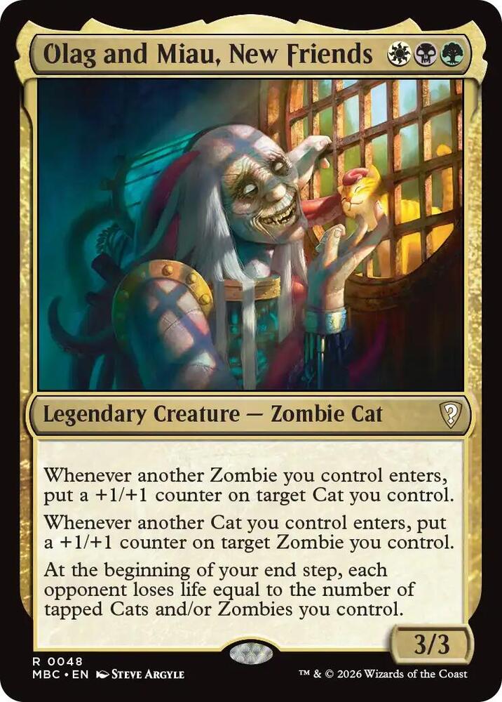 Olag and Miau, New Friends [Mystery Booster Commander Edition]