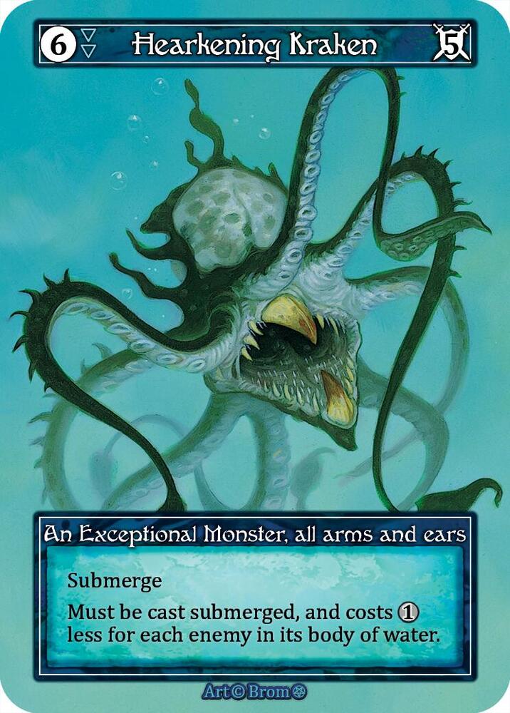 Hearkening Kraken (Foil)