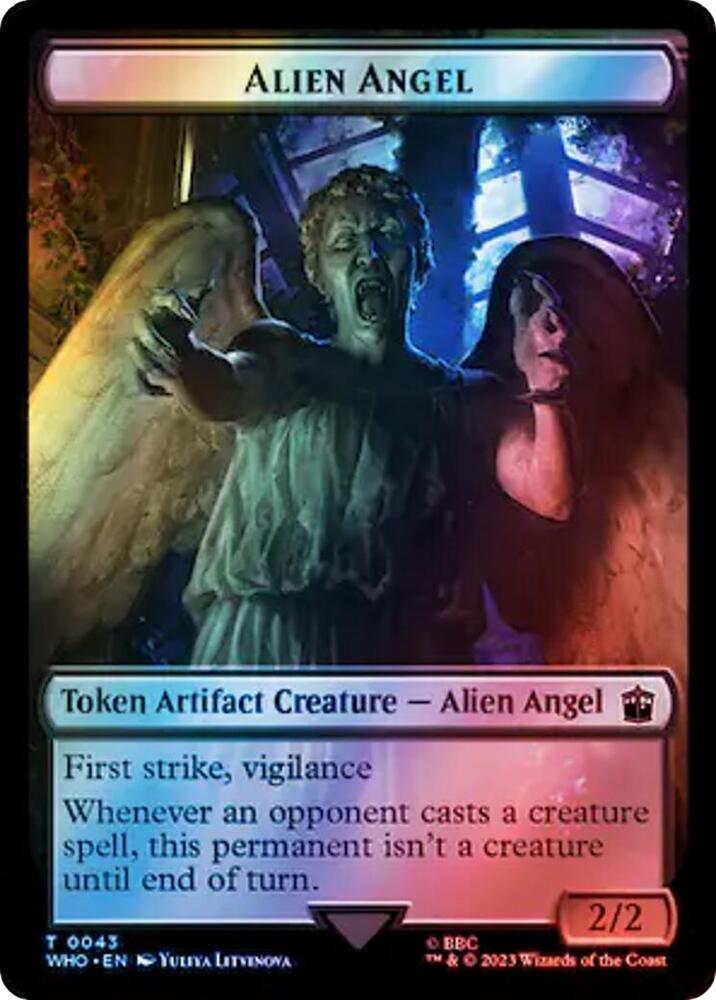 Alien Angel // Treasure (0063) Double-Sided Token (Surge Foil)