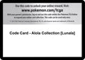 Code Card - Alola Collection [Lunala]