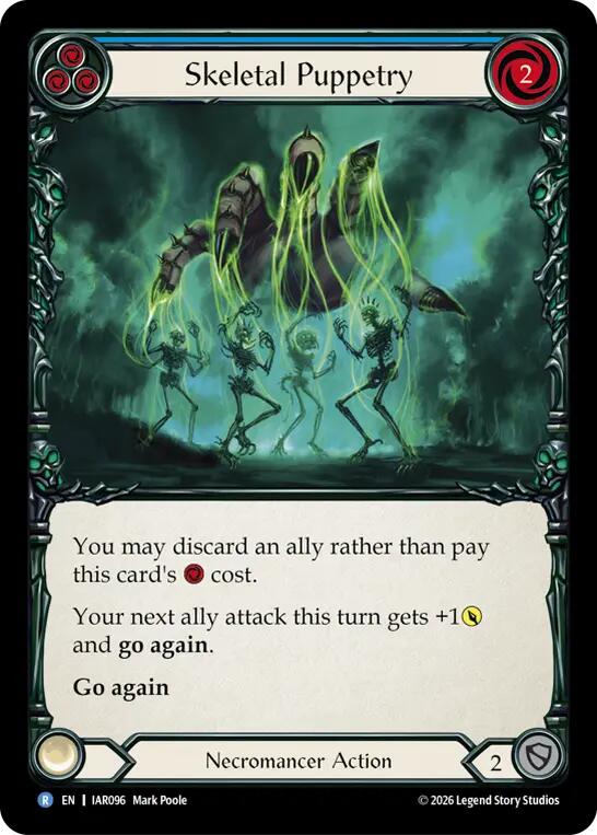 Skeletal Puppetry (Blue) [Usurp the Shadow Throne]
