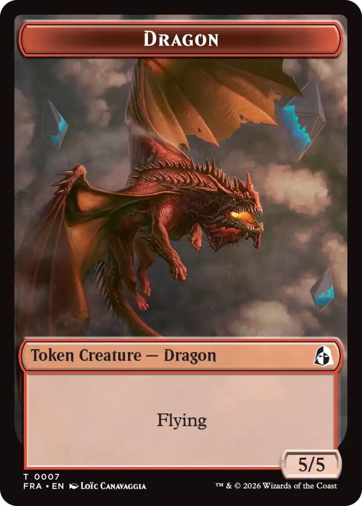 Dragon // Forest Tentacle Double-Sided Token