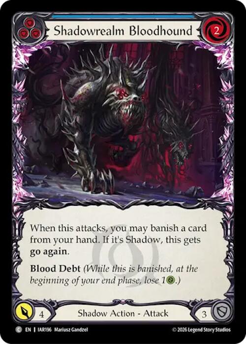 Shadowrealm Bloodhound (Blue) [Usurp the Shadow Throne]