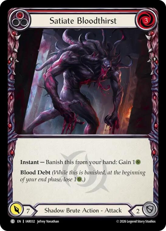 Satiate Bloodthirst (Red) [Usurp the Shadow Throne]