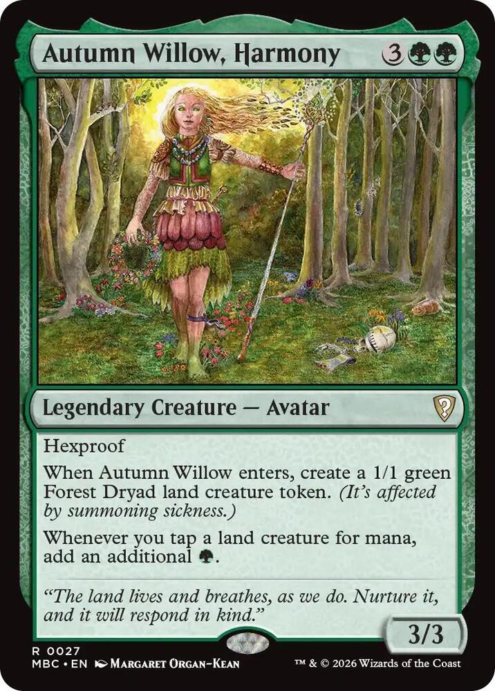 Autumn Willow, Harmony [Mystery Booster Commander Edition]