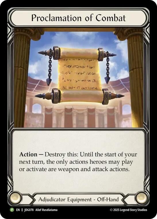 Proclamation of Combat - JDG078