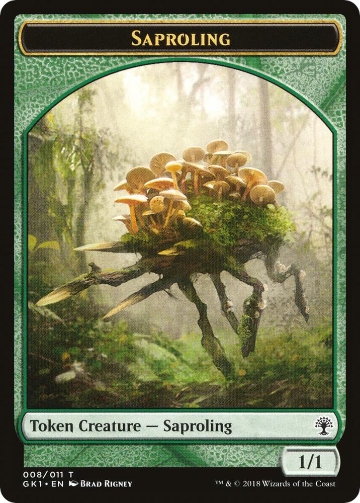 Saproling // Wurm Double-Sided Token