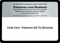 Code Card - Pokemon GO Tin [Snorlax]