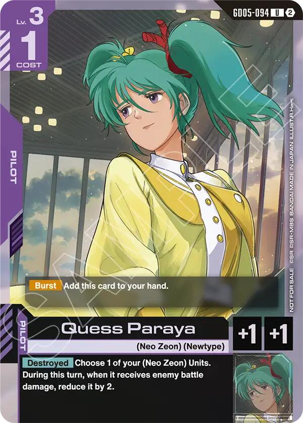 Quess Paraya (Store Tournament Participation Pack 06)