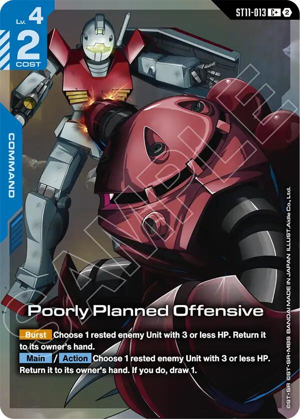 Poorly Planned Offensive (C+) - ST11-013 [Starter Deck 11: Aquatic Assault]