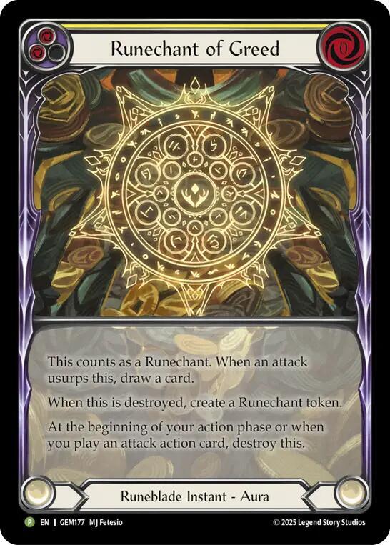 Runechant of Greed (Yellow)