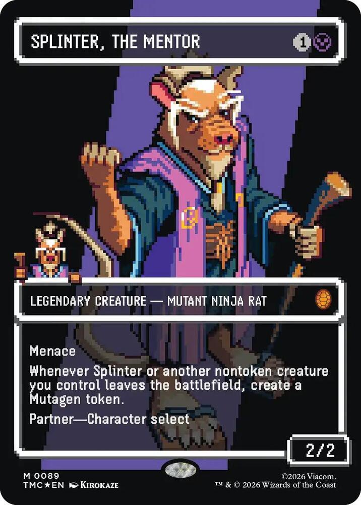 Splinter, the Mentor (0089) (Borderless) (Surge Foil)