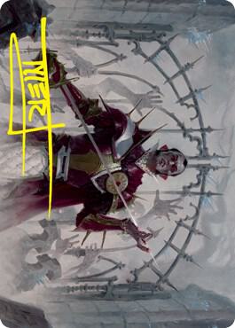 Cemetery Gatekeeper Art Card (Gold-Stamped Signature)