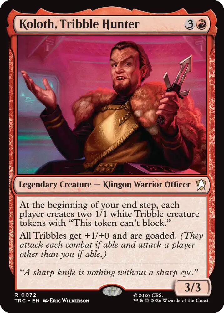 Koloth, Tribble Hunter (Surge Foil)