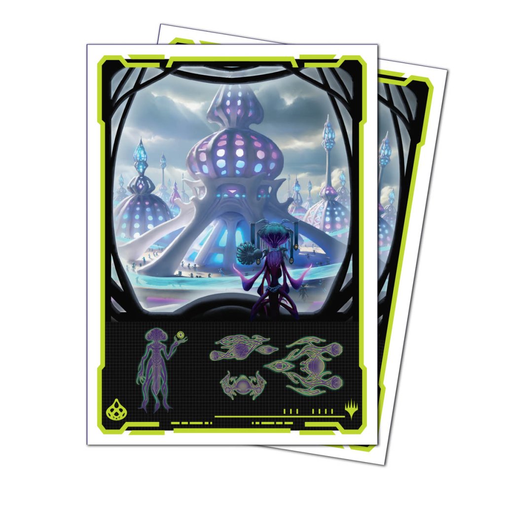 ULTRA PRO Magic: The Gathering - Edge of Eternities 105ct Apex Deck Protector sleeves Blue Mythic