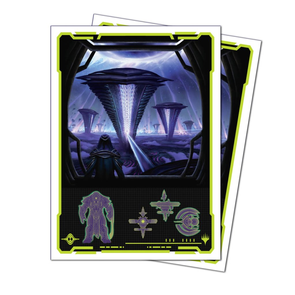ULTRA PRO Magic: The Gathering - Edge of Eternities 105ct Apex Deck Protector sleeves Black Mythic