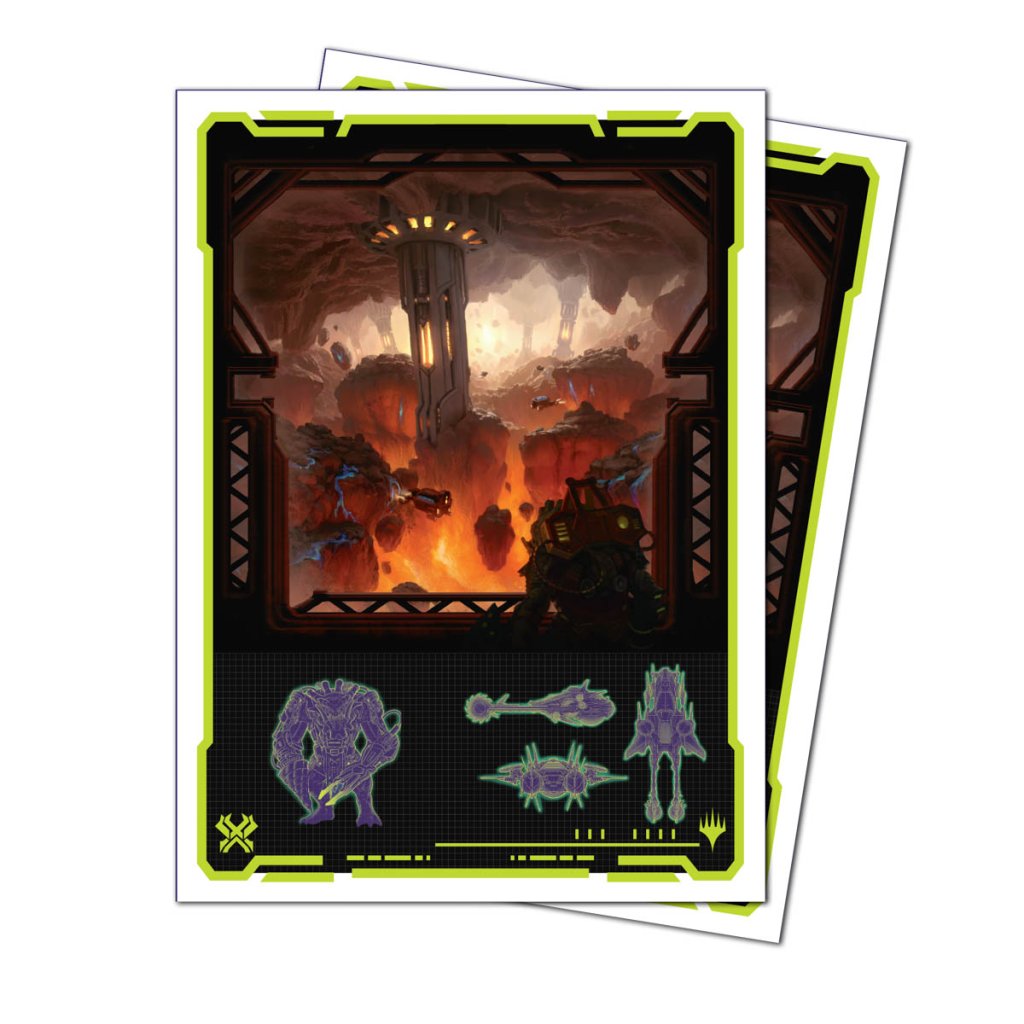 ULTRA PRO Magic: The Gathering - Edge of Eternities 105ct Apex Deck Protector sleeves Red Mythic