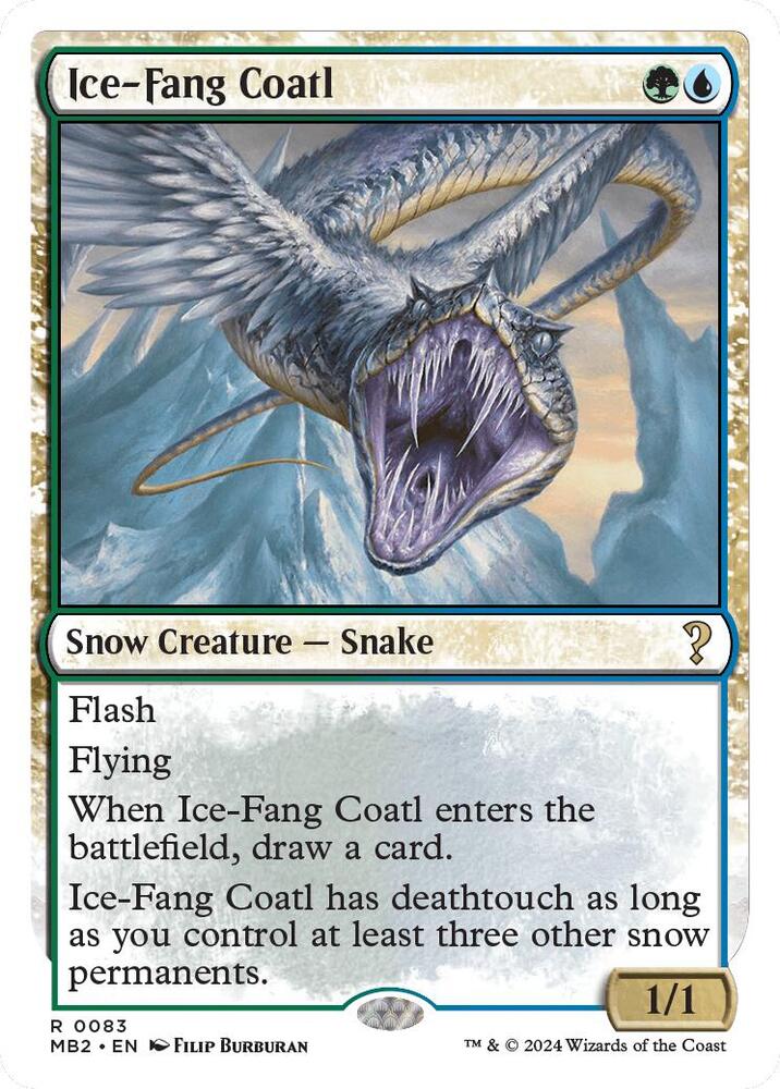 Ice-Fang Coatl (White Border)