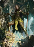 Nissa of Shadowed Boughs Art Card (5/81) (Gold-Stamped Signature)