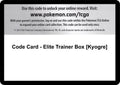 Code Card - Elite Trainer Box [Kyogre]