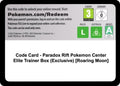 Code Card - Paradox Rift Pokemon Center Elite Trainer Box (Exclusive) [Roaring Moon]