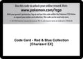 Code Card - Red & Blue Collection [Charizard EX]