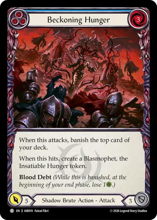 Beckoning Hunger (Blue) [Usurp the Shadow Throne]