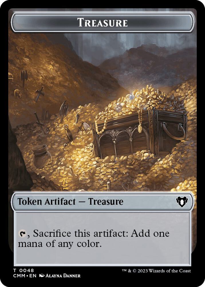 Treasure // Demon Double-Sided Token