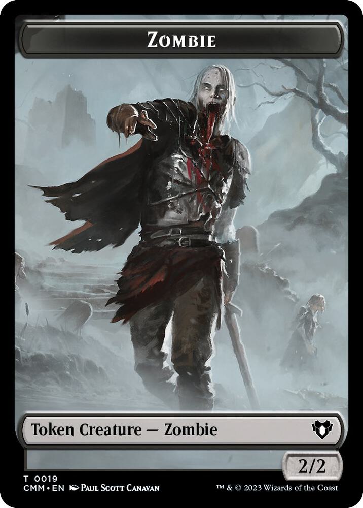 Zombie Token (0019) [Commander Masters]