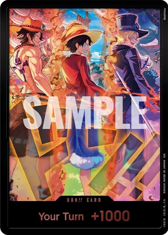 DON!! Card (English Version 3rd Anniversary Set) (Ace, Luffy, Sabo)