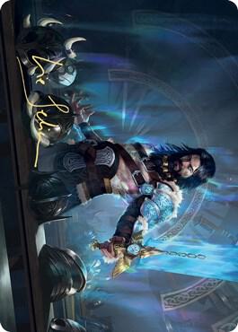 Halvar, God of Battle Art Card (Gold-Stamped Signature)