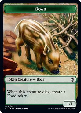 Boar // Food (017) Double-Sided Token
