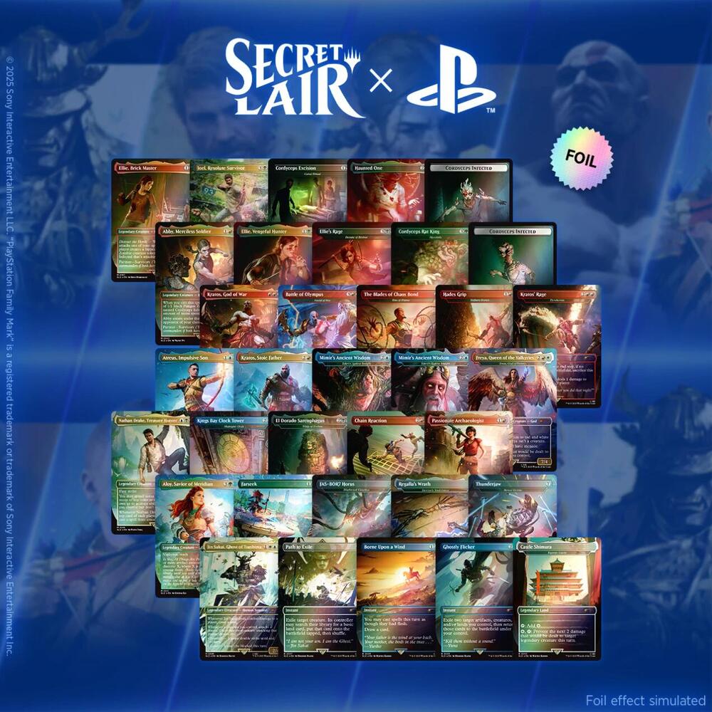 Secret Lair x Playstation Superdrop: Foil Trophy Bundle
