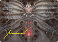 Valgavoth, Terror Eater Art Card (Gold-Stamped Signature)