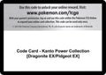 Code Card - Kanto Power Collection [Dragonite EX/Pidgeot EX]
