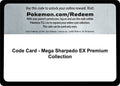 Code Card - Mega Sharpedo EX Premium Collection