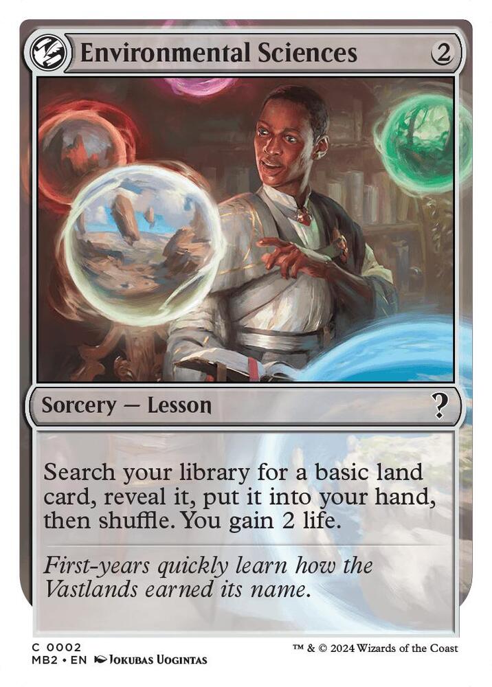 Environmental Sciences (White Border)