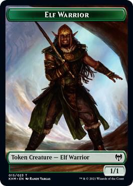 Elf Warrior // Zombie Berserker Double-Sided Token