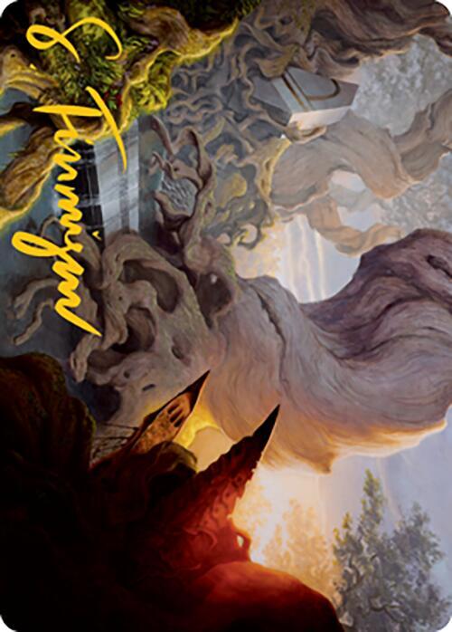 Yavimaya, Cradle of Growth Art Card (Gold-Stamped Signature)