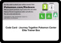 Code Card - Journey Together Pokemon Center Elite Trainer Box