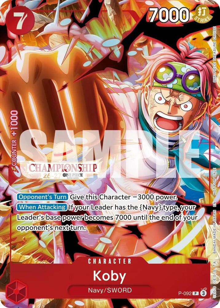 Koby (CS 26-27 Event Pack Finalist Ver.) - P-092 [One Piece Promotion Cards]