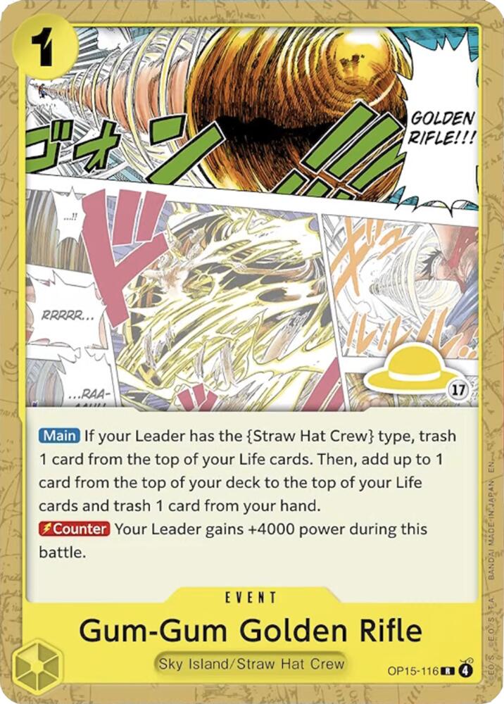 Gum-Gum Golden Rifle (Luffy Deck) - OP15-116 [Set Sail Deck Set]
