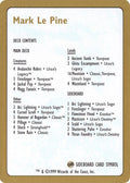 1999 Mark Le Pine Decklist Card