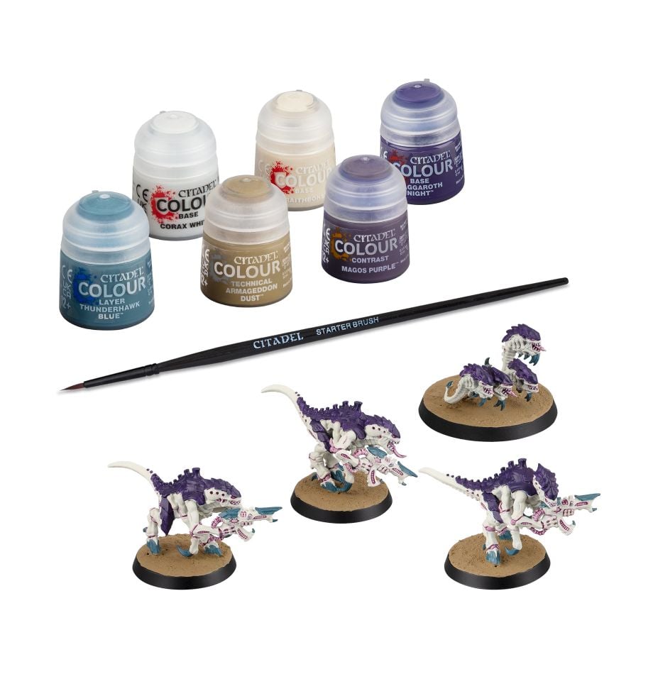 60-13 Tyranids: Termagants And Ripper Swarm + Paints Set