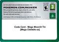 Code Card - Mega Moonlit Tin [Mega Clefable ex]