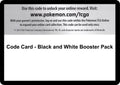 Code Card - Black and White Booster Pack